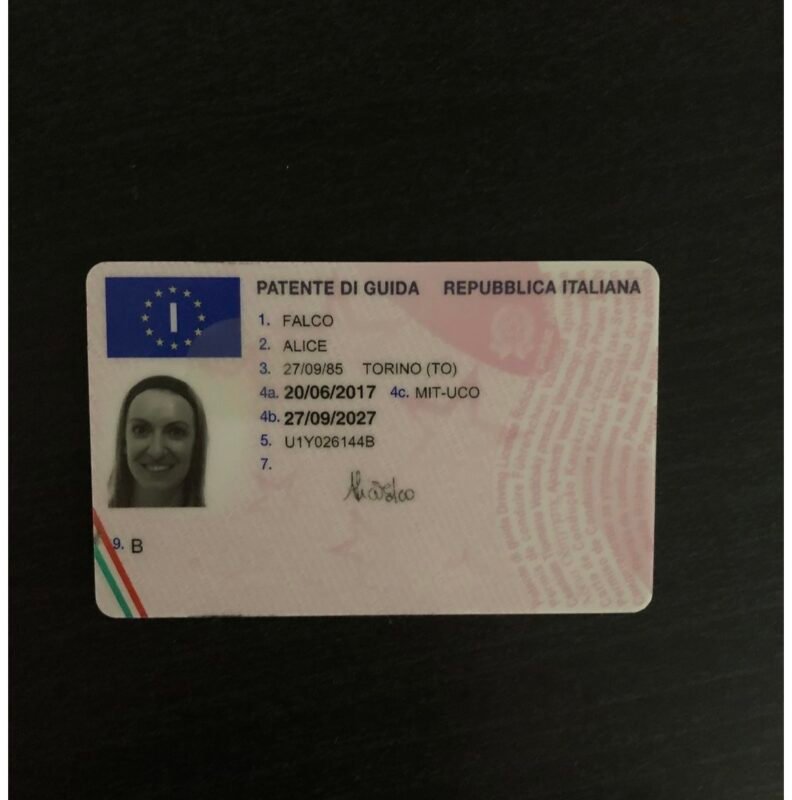 Obtain An Italian Driving License Online. 100% Legal & Verified
